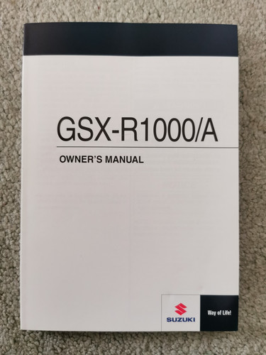 Suzuki gsx r1000 manuale - suzuki, gsx-r1000/a