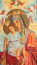 Icona vintage dipinta a mano