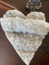 Huge white amethyst heart - huge,