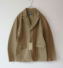 MOMOTARO JEANS Giacca Cotone Beige Taglia 38 Made In Japan