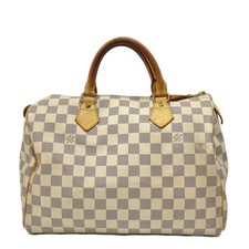 Louis Vuitton Speedy 30 N41533 tela damier azzurra bianca
