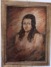 Ritratto Di Donna 1911 Firmato A.Rossi, Olio Su Tela 150/80 Arte Antica Original