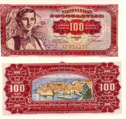 Jugoslavia 100 dinara - 100,