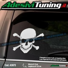 Adesivo Teschio con ossa