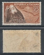 1952 - ** (catalogo n.° SASSONE n.° 702 - 207CD) POSIZIONE CD + FIRMA