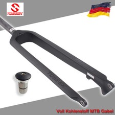 Forcella rigida dritta carbonio bici TOSEEK MTB 26/27.5/29" 28.6mm