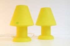 Vistosi vetreria by Gino Vistosi 1980s yellow Muranoglass table lamp (24x17cm)