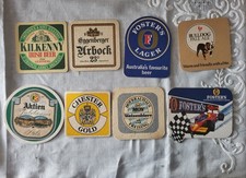 Stock 8 Vintage Beer Coasters