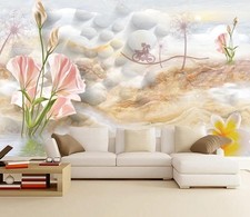 Carta da parati 3D Marmo Fiore