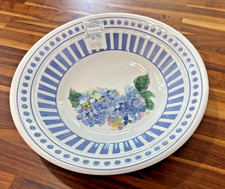 Servizio ciotola 14" shabby chic ortensia floreale blu bianco melaminico primavera estate
