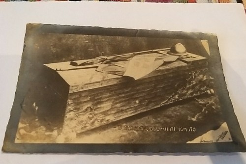 Cartolina militare sarcofago - cartolina,