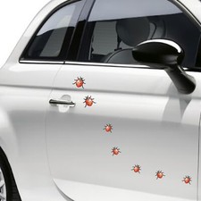 Kit 24 adesivi COCCINELLA COCCINELLE universale compatibile con auto moto c.1797