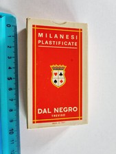 CARTE DA GIOCO MILANESI DAL NEGRO SCOPA BRISCOLA ORIGINAL PLAYING CARDS NEW