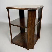 Antico Tavolino basso anni 30 in legno di rovere mobile libreria Arts & Crafts