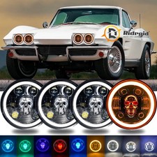 4pcs 5.75'' 5-3/4" Round LED