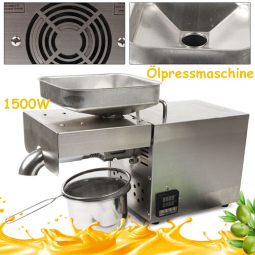 Pressa olio acciaio inox 610w - pressa,