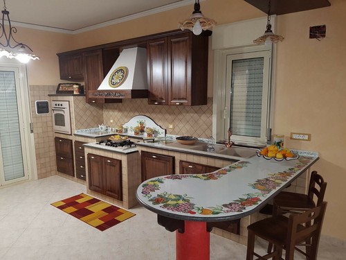 Piano cucina pietra lavica - cucina,