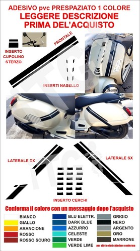 Kit adesivi stickers vespa gts - kit,