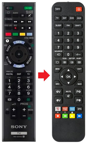 Telecomando adatto per - , sony