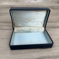 Scatola per orologio Longines vintage in legno.