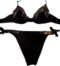 Set bikini La Perla nero oro