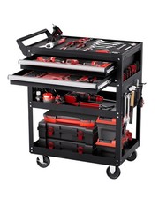 VEVOR Carrello Portautensili 5 Ripiani su Ruote Carico 181,4 kg per Garage Nero