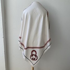 VTG GUCCI CHECK LOGO WHITE