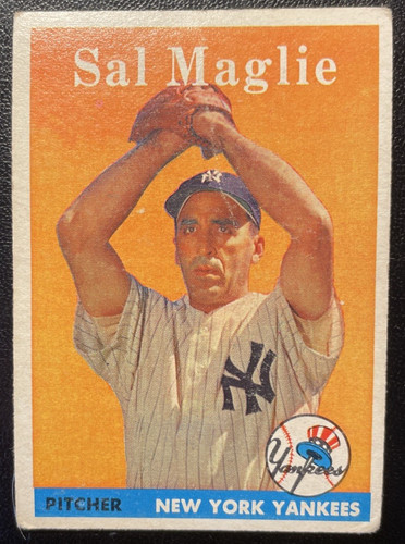 1958 topps sal maglie - topps,