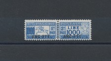 1954 TRIESTE A - Pacchi Postali, Cavallo - Ruota Filigrana 1000 Lire Oltremare, n.