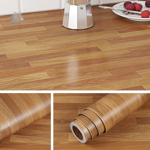 Pellicola adesiva legno chiaro - adesiva,