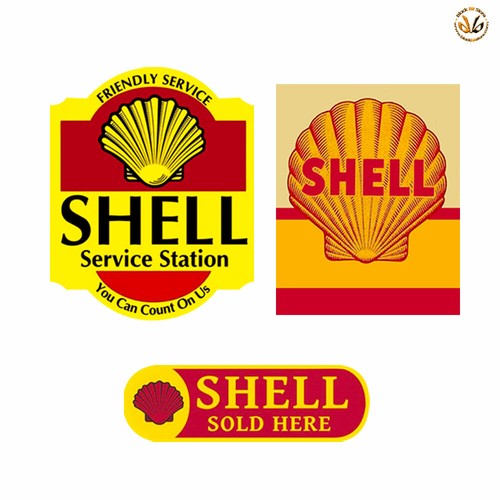 Adesivi vintage repliche - , shell