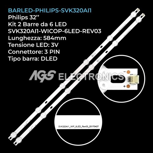 Kit barre strip led tv - 6,