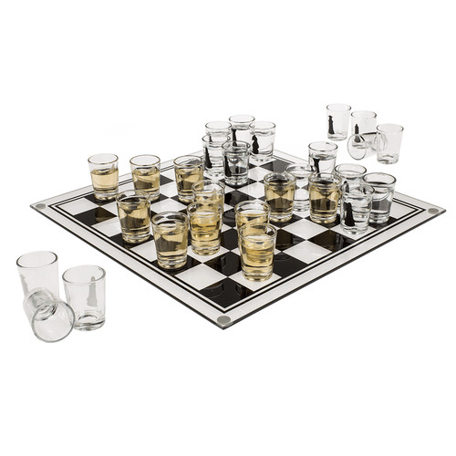 Gioco bere scacchi - scacchi, vetro
