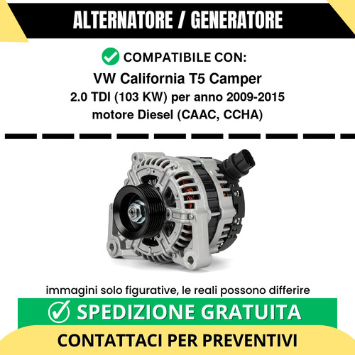 Alternatore california t5 - vw,