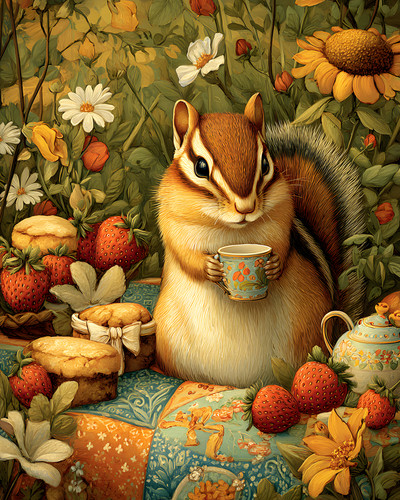 Tazza tè chipmunk con - da,