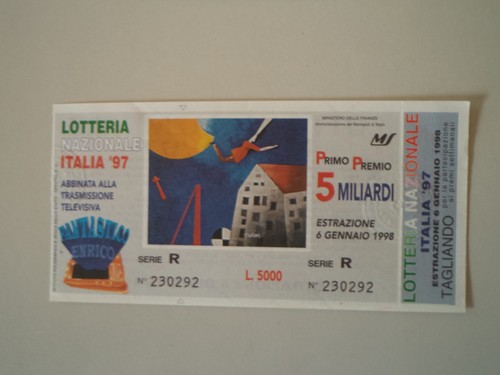 Biglietto della lotteria - biglietto,