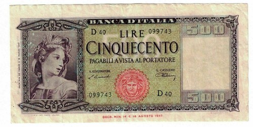 1947 italy 500 - **,