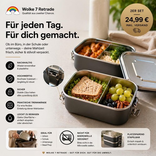 Lunchbox acciaio inox - acciaio,