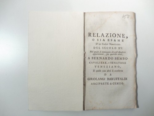 Baruffaldi girolamo relazione - girolamo,,