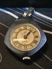 vecchio orologio a ciondolo ALFEX SWISS made a carica manuale collana vintage