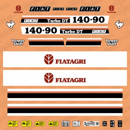 Fiat 140 turbo adesivi - 140-90,