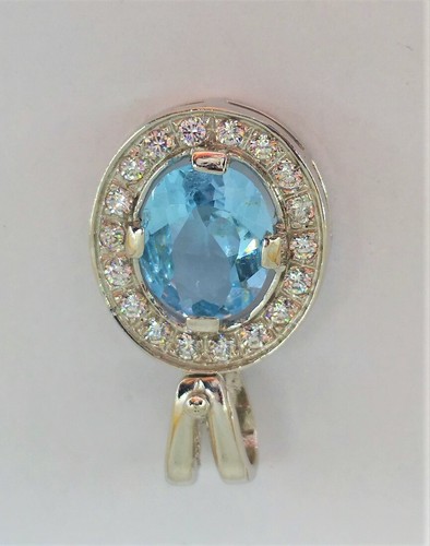 Acquamarina zircone punto luce - zircone,
