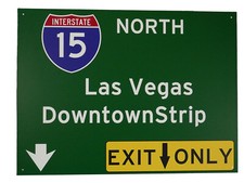 Segnale Stradale " Las Vegas "