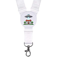 'UFO & House' Neck Strap /