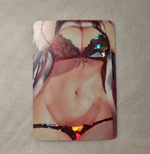 SEXY GIRL - SUPER BODY - BIG BOOBS - HOLO CARD - MANGA - ANIME - WAIFU - INGLESE