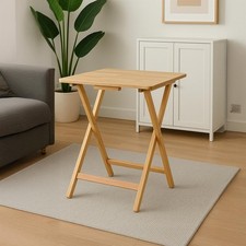 Folding Snack Table Natural