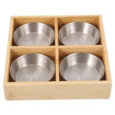 Vassoio Di Bambù Griglia Piatti Da Portata Per Antipasti in Legno