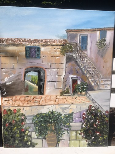 Quadro olio tela fatto in - quadro, su