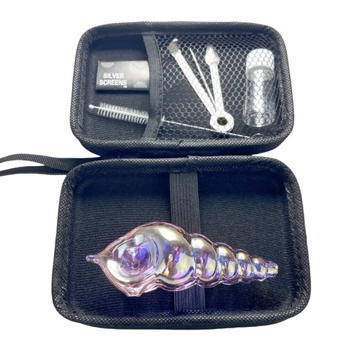 Electroplated pink conch - 4.5'',