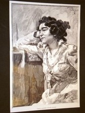 Paquita Acquerello di Camillo Innocenti + Moda e Costume Sicilia 1904 La Befana